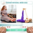 thumbnail image 3 of Unique Bargains Yoga Stretching Band Yoga Stretch Strap with 8 Loops Elastic Exercise Band Expandable Strap Green, 3 of 7