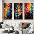 thumbnail image 1 of Designart "Shimmering Beats Compact Discs wall art III" Entertainment Framed Wall Art Set Of 3 - Multi-Color Compact Discs Frame Gallery Set For Office Decor, 1 of 6