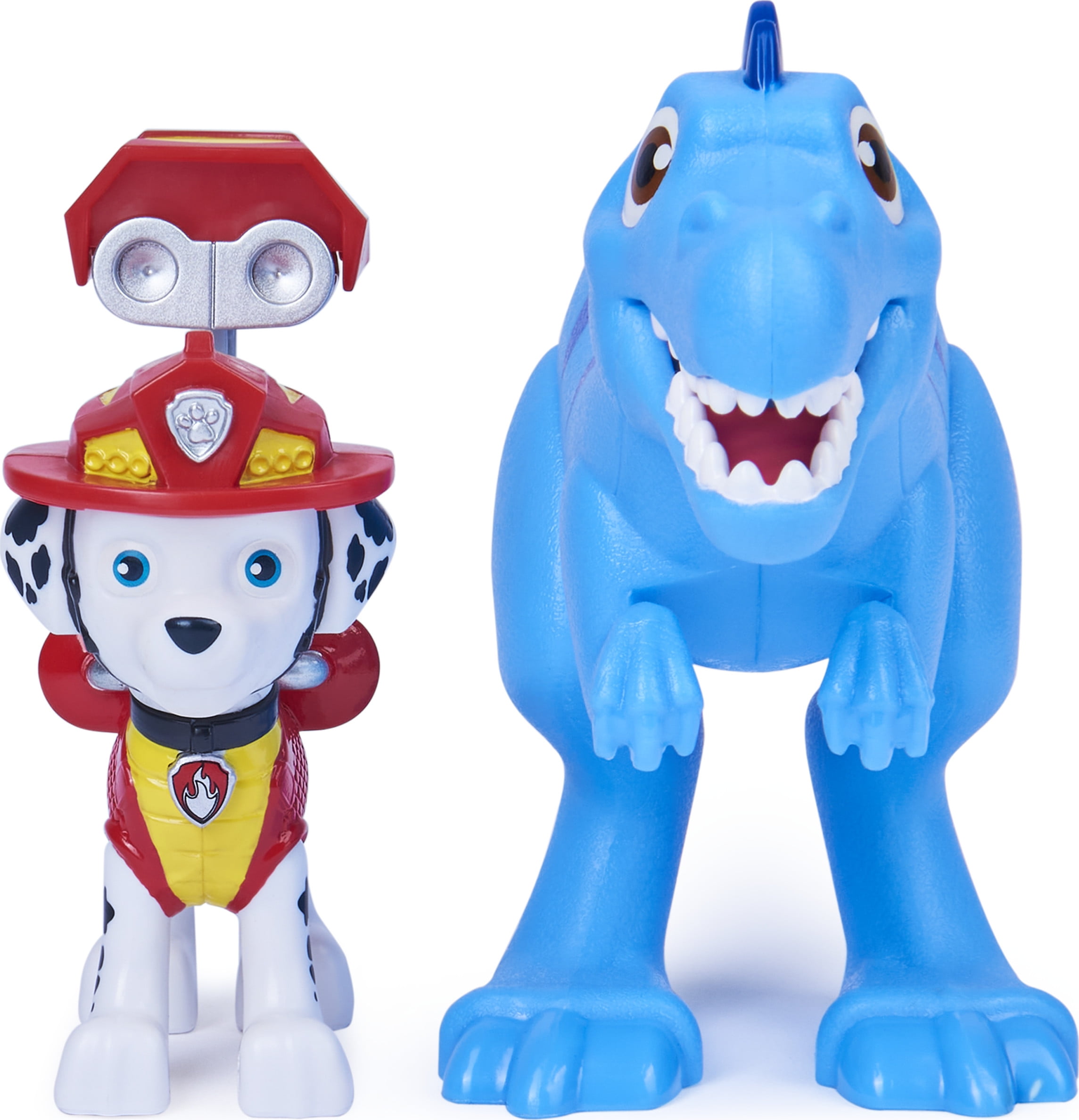 PAW Patrol, Dino Rescue Marshall and Dinosaur Action Figure Set, for Kids  Aged 3 and up