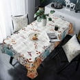 thumbnail image 2 of Thanksgiving Pumpkins Tablecloth Rectangle Round Table Cloth 60x120 Inch, Blue Orange Indoor or Outdoor Tablecloth, Waterproof Fabric Washable Table Cover for Party Holiday Picnic Kitchen Fall Decor, 2 of 6