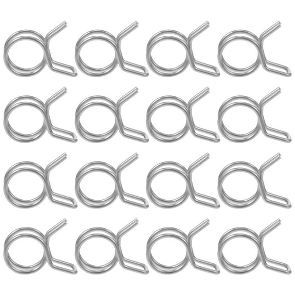 200 pcs Irrigation Hose Clamp Garden Hose Clamps Stainless Steel Hose Clips