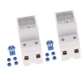 thumbnail image 1 of 2Pack 15 a 50 / 60Hz Medidor ergía de carril Din fásico de 2 cables Pantalla LCD Medidor ergía activa Soledad Medidor de energía en carril DIN, 1 of 10