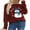 01 Red, variant on Christmas Sweaters for Women Cute Snowman Printed Ugly Christmas Sweater Knit Warm Red Pullover Sweater