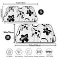 thumbnail image 3 of Balery Cute Cow and Milk Stains Print Car Windshield Sun Shade,Windshield Sunshade for Car Pickup Truck SUV Accessories-Small, 3 of 7