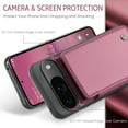 thumbnail image 2 of Allytechgroup Wallet Case for Google Pixel 9 / 9 Pro with Credit Card Holder, [RFID Blocking] [Camera Screen Protection] PU Leather Magnetic Clasp Kickstand Shockproof Protective Case, Winered, 2 of 10