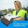 thumbnail image 4 of TFixolPortable BT 80mm Thermal Receipt Printer Personal Mini Bill POS Mobile Printer with Rechargeable Battery Support ESC/POS Compatible with Android iOS Windows for Restaurant Supermarket Kitchen Of, 4 of 7