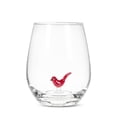 thumbnail image 1 of Cardinal In The Base Of A Stemless Wine Glass, 1 of 1
