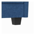 thumbnail image 4 of Evelyn Mid Century Modern Fabric Loveseat with Solid Wood Frame, and Side Pocket, Blue, 4 of 9