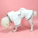 thumbnail image 3 of EeaseMX Albornoz sencillo para perro, absorbente, de secado rápido, de poliéster, suave y cálido, ideal para perros y gatos (blanco, talla S), 3 of 7