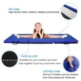 thumbnail image 6 of GoDecor 4.5' Folding Gymnastics Mat, 4.5' x 2' x 1.2"PU Leather Tumbling Mats, Blue, 6 of 7