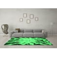 thumbnail image 3 of Ahgly Company Indoor Rectangle Abstract Green Modern Area Rugs, 7' x 10', 3 of 4