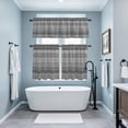thumbnail image 3 of Grey Black Boho Kitchen Curtains Sets for Windows 36 Inch Length, Vintage Ethnic Tribe Abstract Art Rod Pocket Window Treatments Tier Curtains and Valances Set for Bedroom/Bathroom, 3 of 8