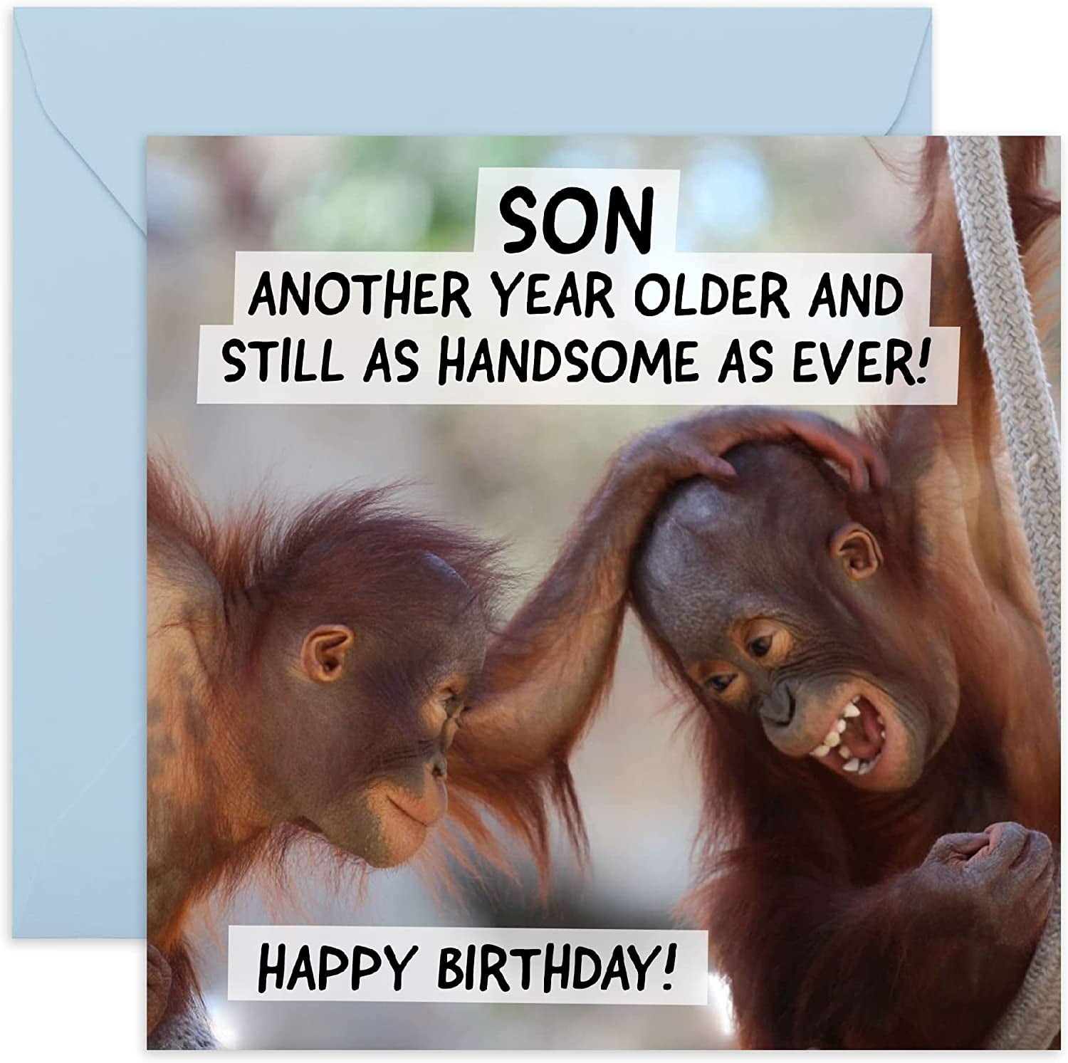 Son Birthday Card Adult - Funny Birthday Card For Son - Banter Jokes Prank For Men - Hilarious Gifts For Him - Comes With Fun Stickers By Central 23 - Walmart.com