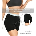 thumbnail image 5 of wirarpa Women's Cotton Boxer Briefs Anti-Chafing Boyshorts Panties 5.5" Inseam 4 Pack(2XL, Black), 5 of 7