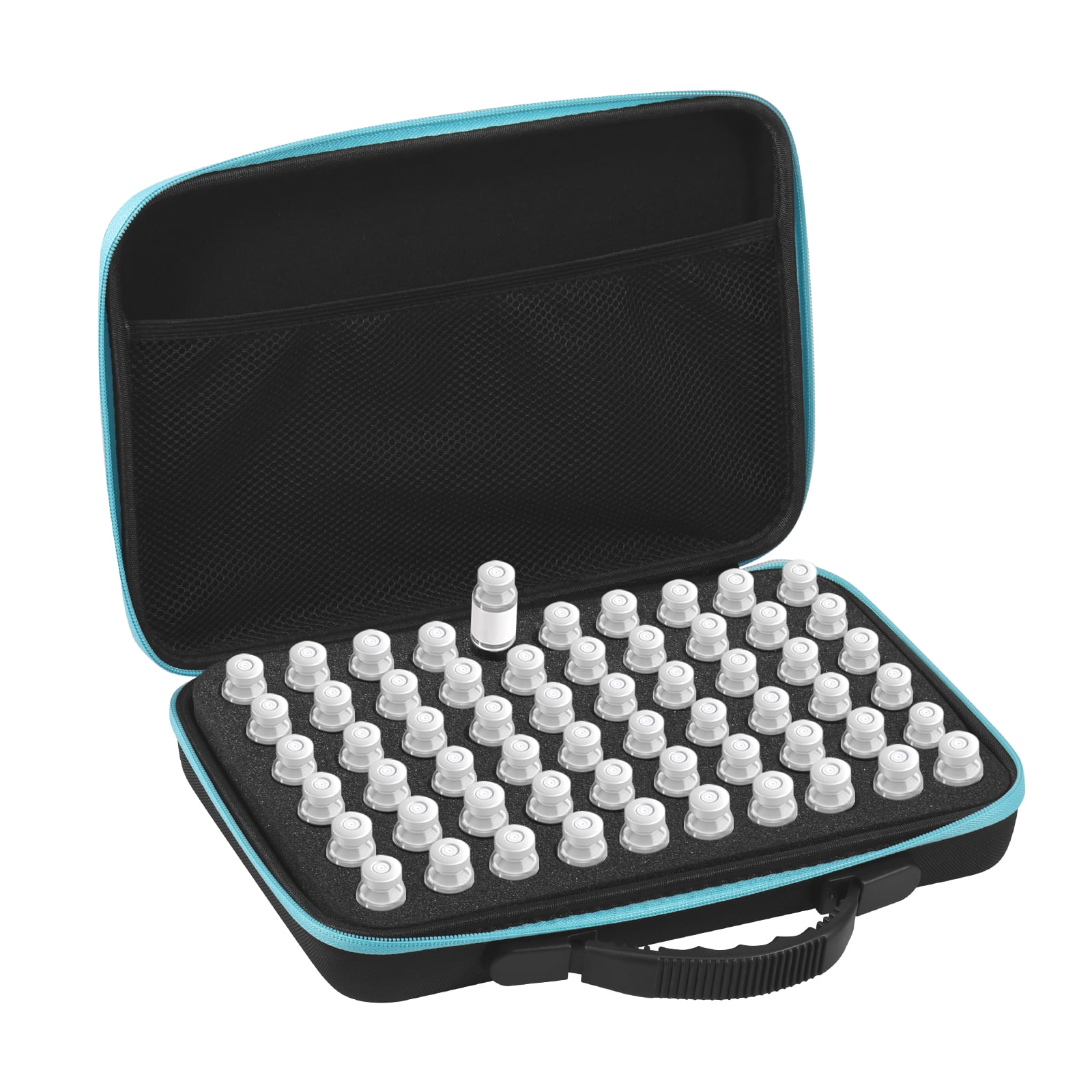 Grusce 60 Slot Insulin Vial Protector Case, Insulin Storage Organizer, Suitable for Standard 5-10ml Vial Portable Pancreatic Hormone Bottle Protector Case for Storage