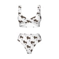 thumbnail image 4 of Rocae Dachshund Dog for Bikini Set for Women Two Piece Sexy High Swimsuits Split Crossover Bikini Medium, 4 of 9