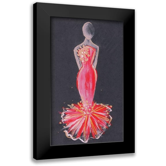 Seay, Anne 10x14 Black Modern Framed Museum Art Print Titled - Runway Fashion IV
