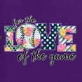 thumbnail image 2 of Wild Bobby, For the Love of the Game Sports Womens Graphic Long Sleeve T-Shirt, Purple, Medium, 2 of 5