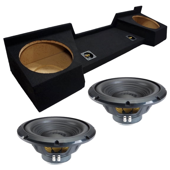 Alpine fits 07-13 Chevy Silverado Sealed Dual 12" W12S4 Loaded Subwoofer Sub Box Enclosure 500W RMS 4 Ohm