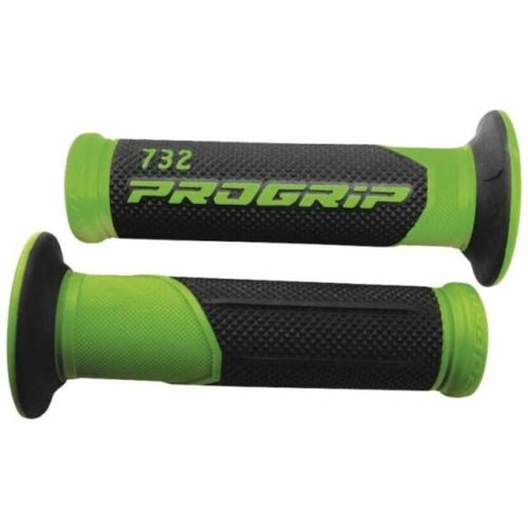 Pro Grip 732 Duo Density Road Grips, Black/Green