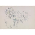 thumbnail image 2 of Paul Cézanne 14x11 Gold Ornate Wood Frame and Double Matted Museum Art Print Titled - View of the Chateau Noir (circa 1887 - 1890), 2 of 4