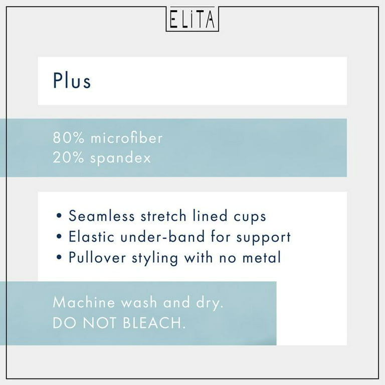 Elita Woman's Plus Size Microfiber Full Panty 
