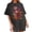 Gray, variant on Womens Tops Dressy Casual Short Sleeve V Neck Work Out Shirts Gym Loose Long Tee Shirts Womens Graphic