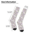 thumbnail image 2 of Naloa Lavender Flowers Thigh High Socks Extra Long Stretchy Sock Women Over Knee High Opaque Stocking Daily Wear, 2 of 6