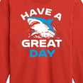 thumbnail image 3 of Instant Message - Have A Great Day Shark - Toddler & Youth Long Sleeve Graphic T-Shirt, 3 of 6