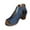Blue, variant on BADHUB Summer Sandals for Women 2025 Dressy Fish Mouth Open Toe High Chunky Heels Adjustable Buckle Zipper Back Hollow Out Walking Shoes Brown 39