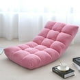 thumbnail image 2 of Topbuy Adjustable 14-Position Floor Chair ,Padded Gaming Chair Lazy Recliner Pink, 2 of 8
