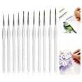 thumbnail image 2 of XIAOLE Miniature Paint Brushes, 11PC Fine Detail Paint Brush Set, Mini Small Painting Brushes for Art, Crafts, Acrylic, Watercolor, Oil, Model, Face, Paint by Number, Citadel, Figurine-Wood, 2 of 6