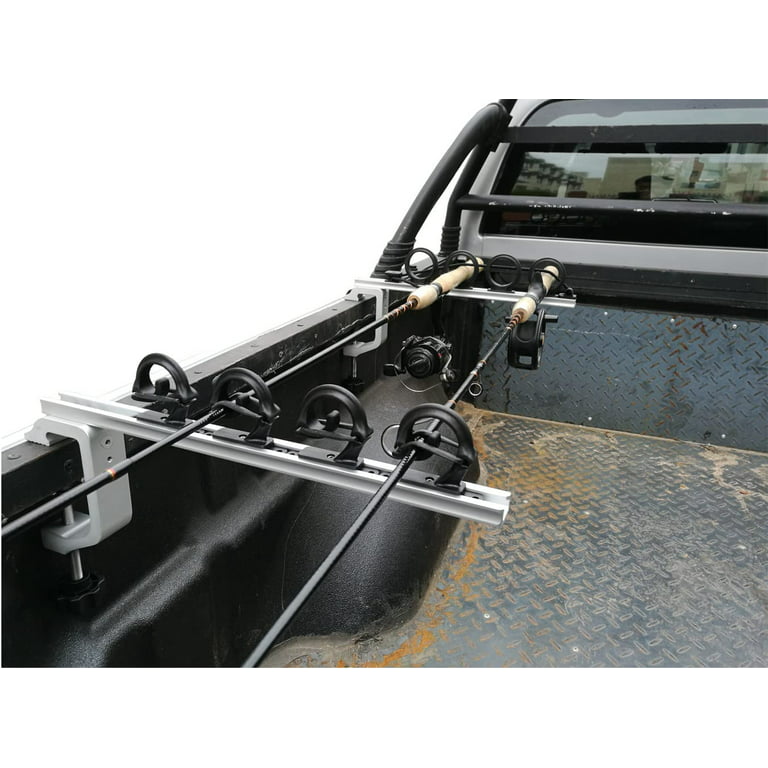 Brocraft Aluminum Clamp on Rod Holder for Truck or Boat / Truck Bed Rod  Holder 