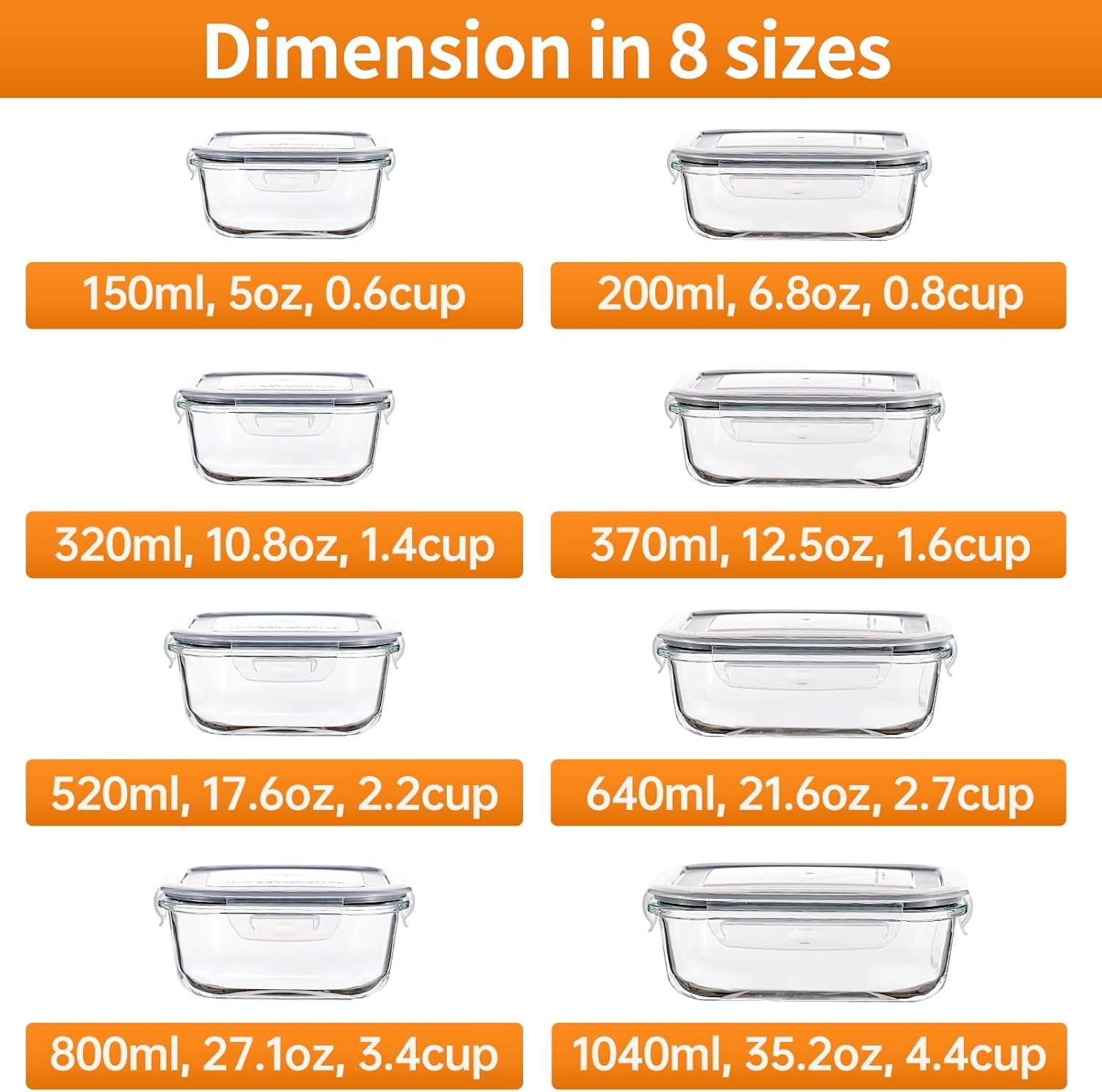 12 Sets Glass Food Storage Containers with Lids, Glass Meal Prep Containers, Airtight Glass Bento Boxes, BPA Free & Leak Proof, Pantry Kitchen Storage(12 lids & 12 Containers) - Deep Blue