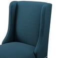 thumbnail image 6 of Counter Stool Chair, Fabric, Wood, Navy Blue, Modern Contemporary Urban Design, Bar Pub Cafe Bistro Hotel Restaurant Hospitality, 6 of 7