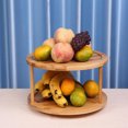 thumbnail image 4 of Natural Nan bamboo rotating cosmetics storage rack Kitchen storage rack seasoning rack, 4 of 4
