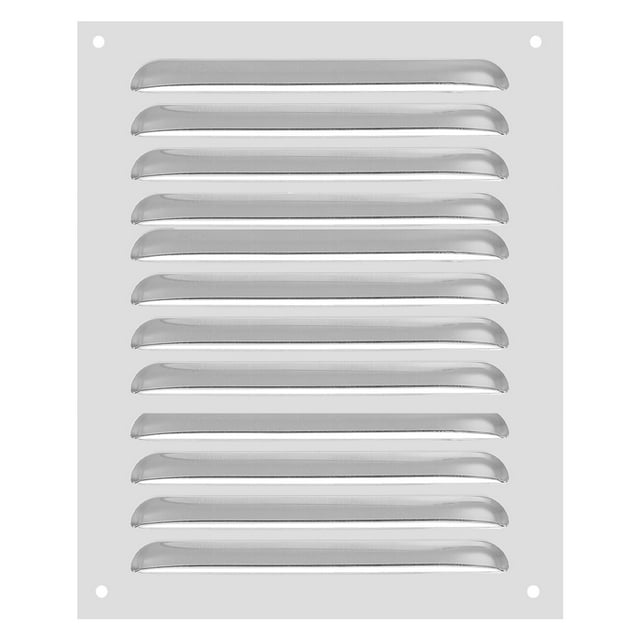 Cubierta de ventilación de aluminio Uxcell de 10 x 14 pulgadas, cubierta de rejilla de aire, cubierta de ventilación HVAC con lamas, tono plateado