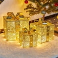 thumbnail image 2 of ITFABS Christmas Decoration Lighted Gift Box, Wrought Iron Christmas Layout, 2 of 2