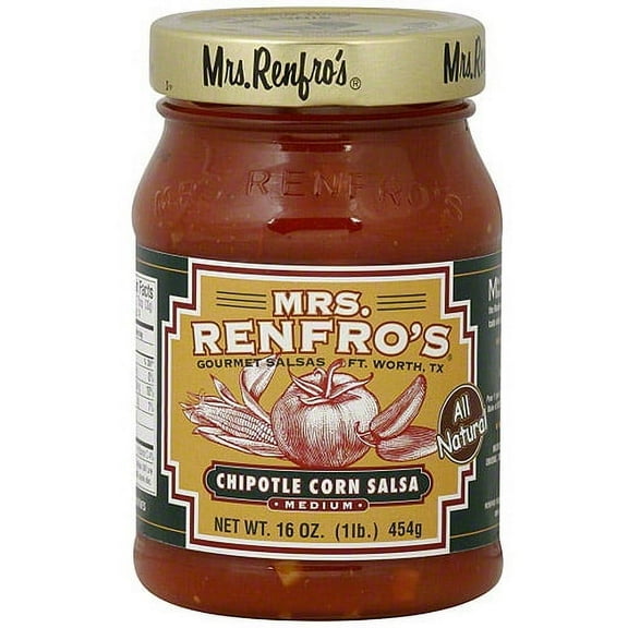 Mrs. Renfro's Medium Chipotle Corn Salsa, 16 oz (Pack of 6)