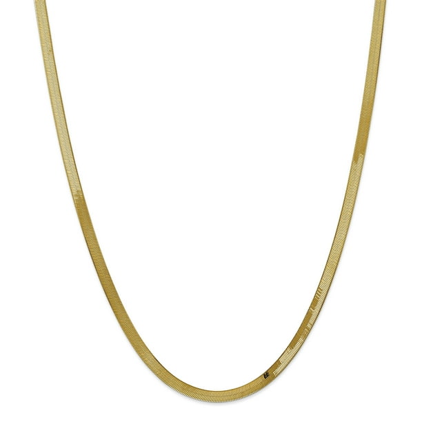 18 inch 14k gold herringbone chain deals