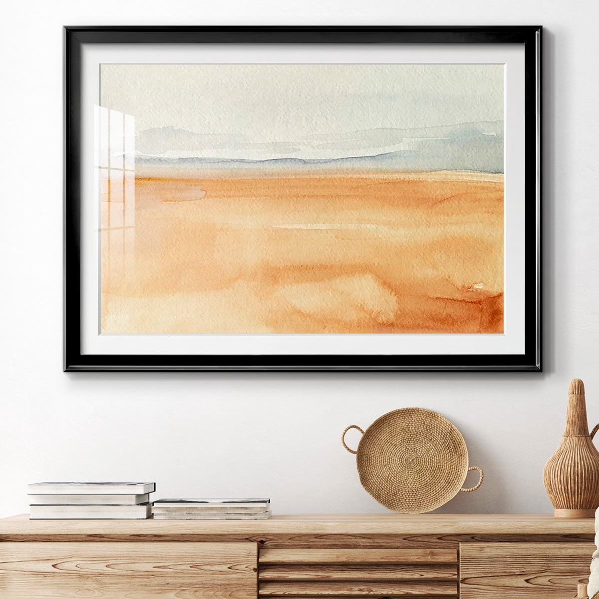 Ash Blue Horizon I Premium Framed Print - Ready to Hang