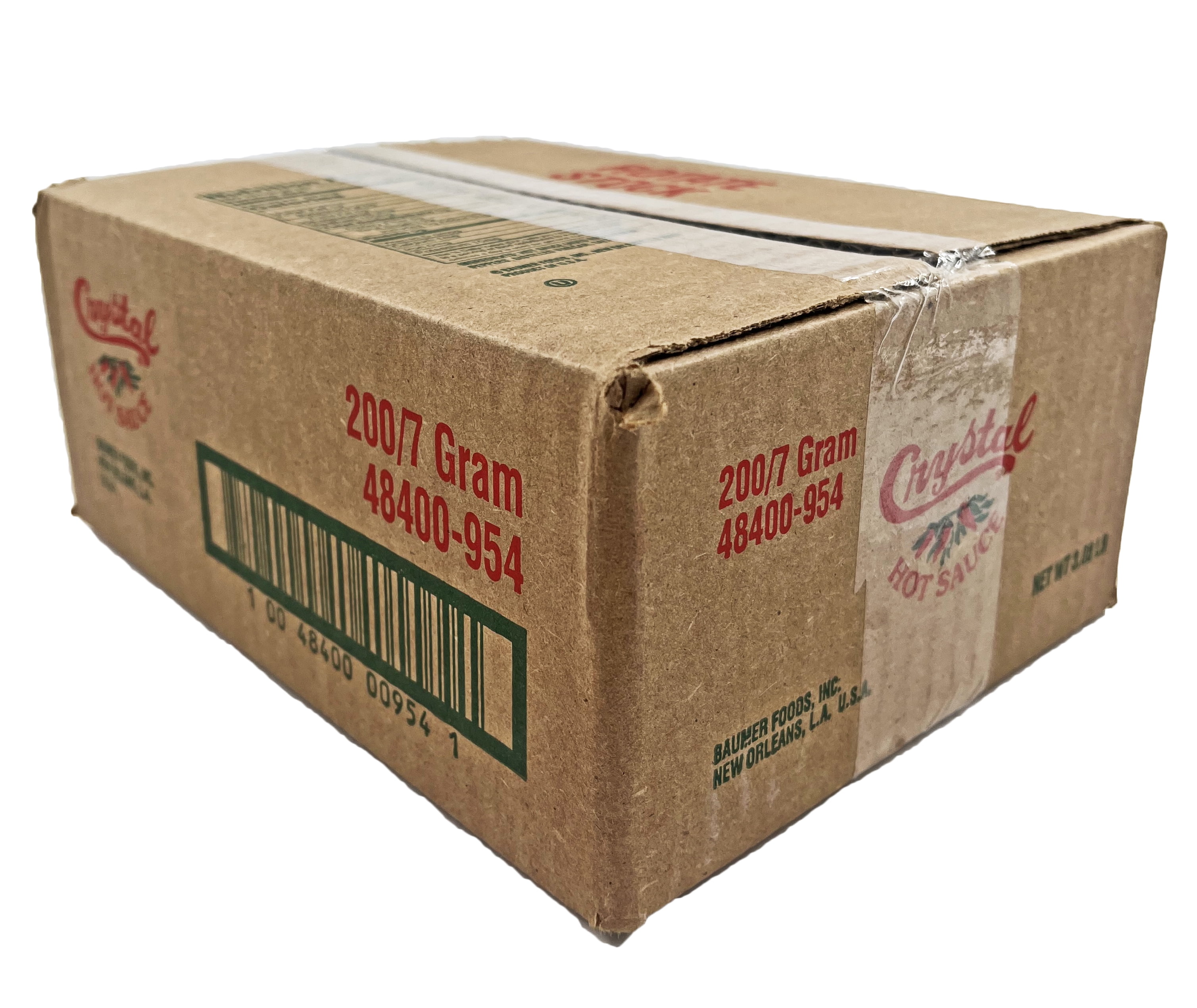Crystal Louisiana Pure Portion Pack Hot Sauce Single Serve, 7 g - Case of 200