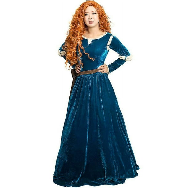 Disfraz de Merida para mujer disfraz de princesa para mujer y adulto traje largo para fiesta de Halloween traje largo de carnaval disfraces de escenario Walmart en linea