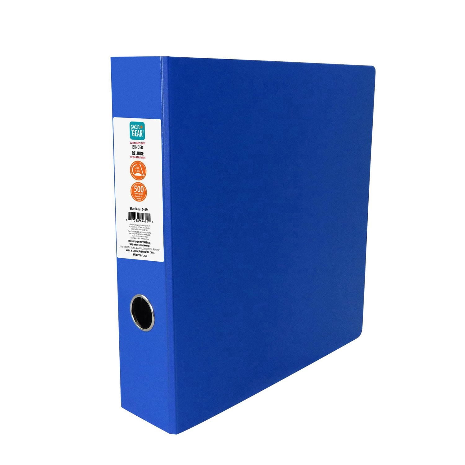 Pen + Gear 2” Ultra Heavy-Duty Poly Binder, Slant D-Ring, BLUE
