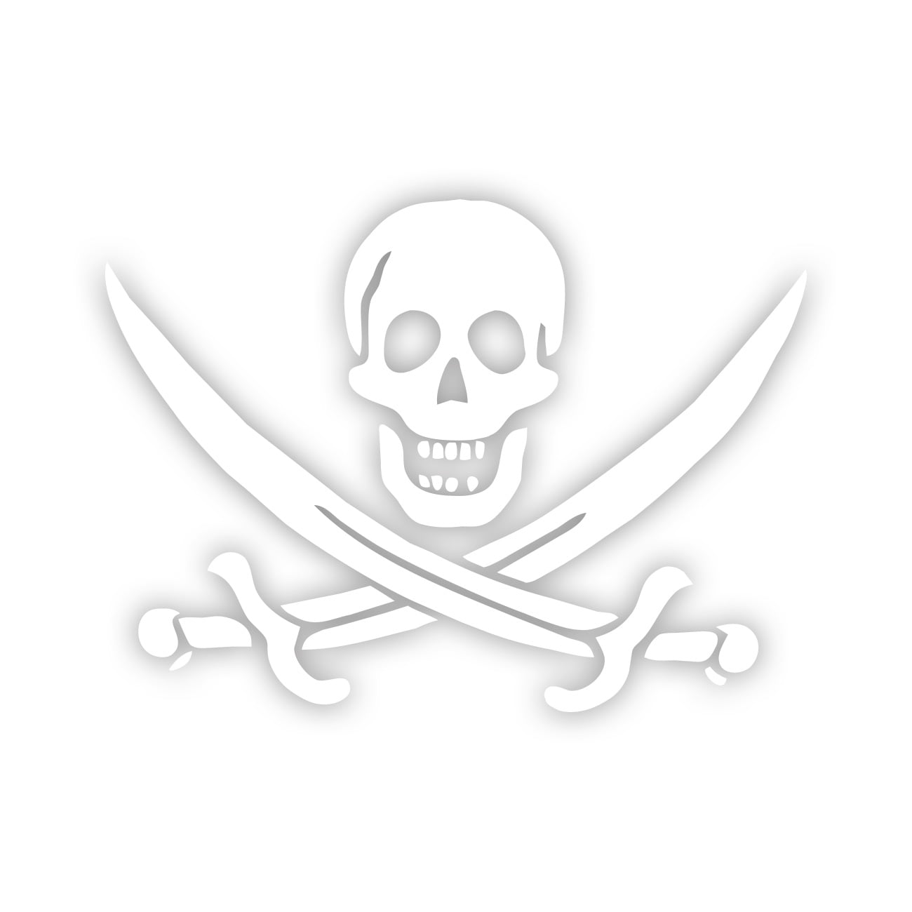 Akachafactory Piraten-Sticker – Wasserdichter Aufkleber 15x11cm Mit Jack Rackham Flagge