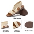 thumbnail image 3 of Ataiwee Women's Comfortable Flat Slide Sandals - Summer Fashionable with Elastic Ankle Strap., 3 of 6