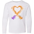 thumbnail image 3 of Inktastic Fire Heart Dragons Long Sleeve Youth T-Shirt, 3 of 5