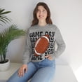 thumbnail image 2 of Retro Game Day Football Sweatshirt Vintage Football School Spirit Shirt Sport Grey XL, 2 of 6