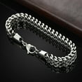 thumbnail image 4 of Emblem - Theme based Men's link Stainless Steel Bracelet, 4 of 11