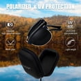 thumbnail image 3 of Gafas de sol Joopin, semisin montura, negras, plegables, polarizadas, UV400, 3 of 6